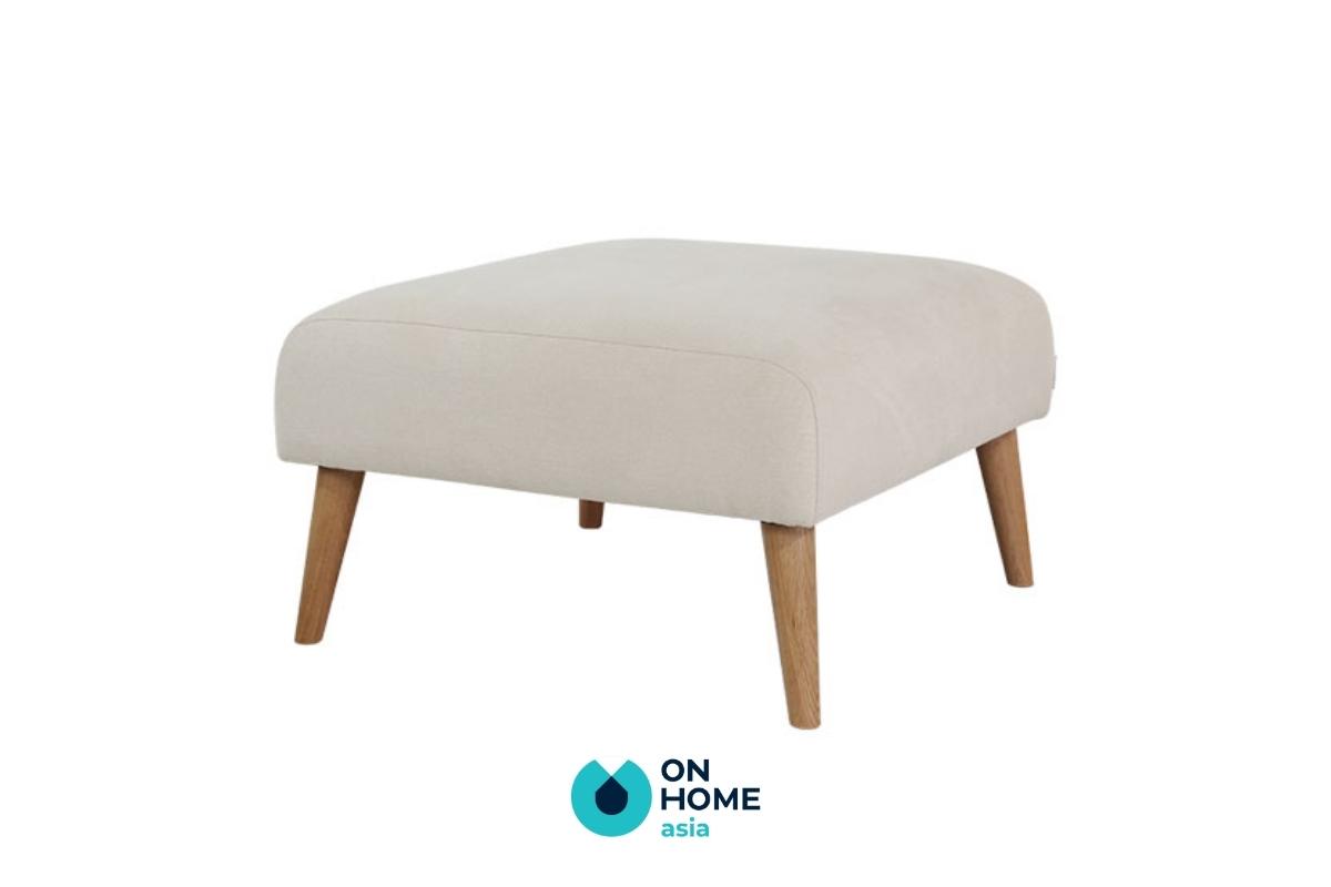 Ghế đôn gỗ vuông màu nâu đẹp