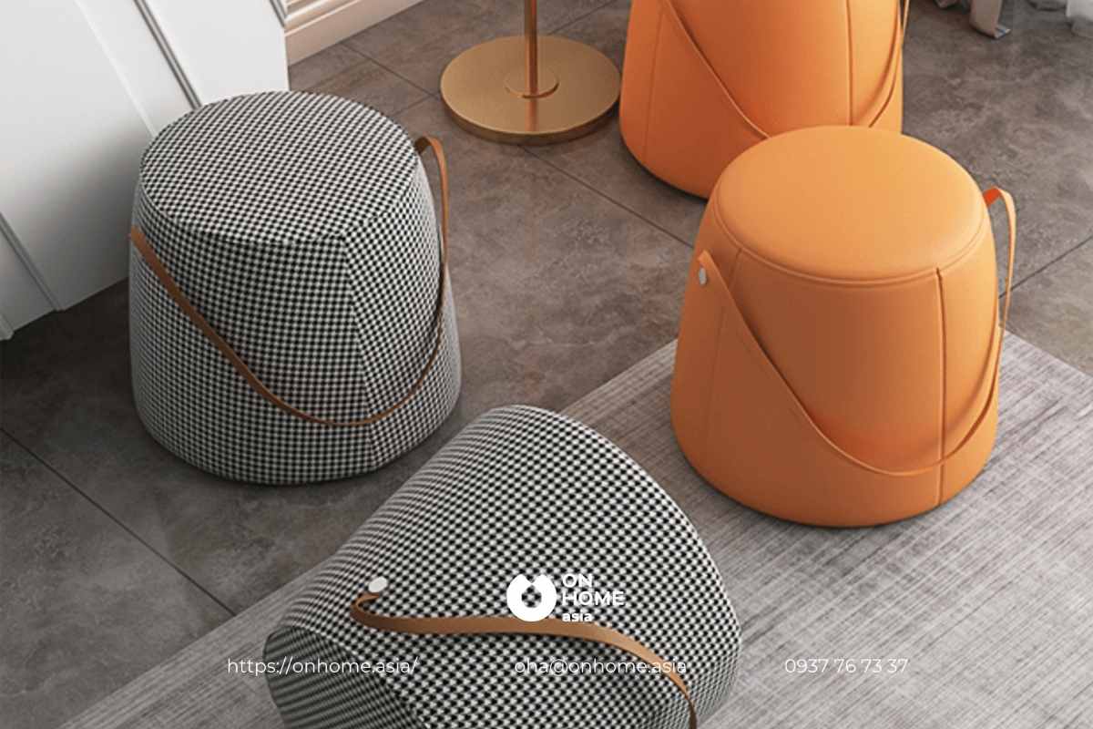 Ghế đôn bằng nỉ đẹp