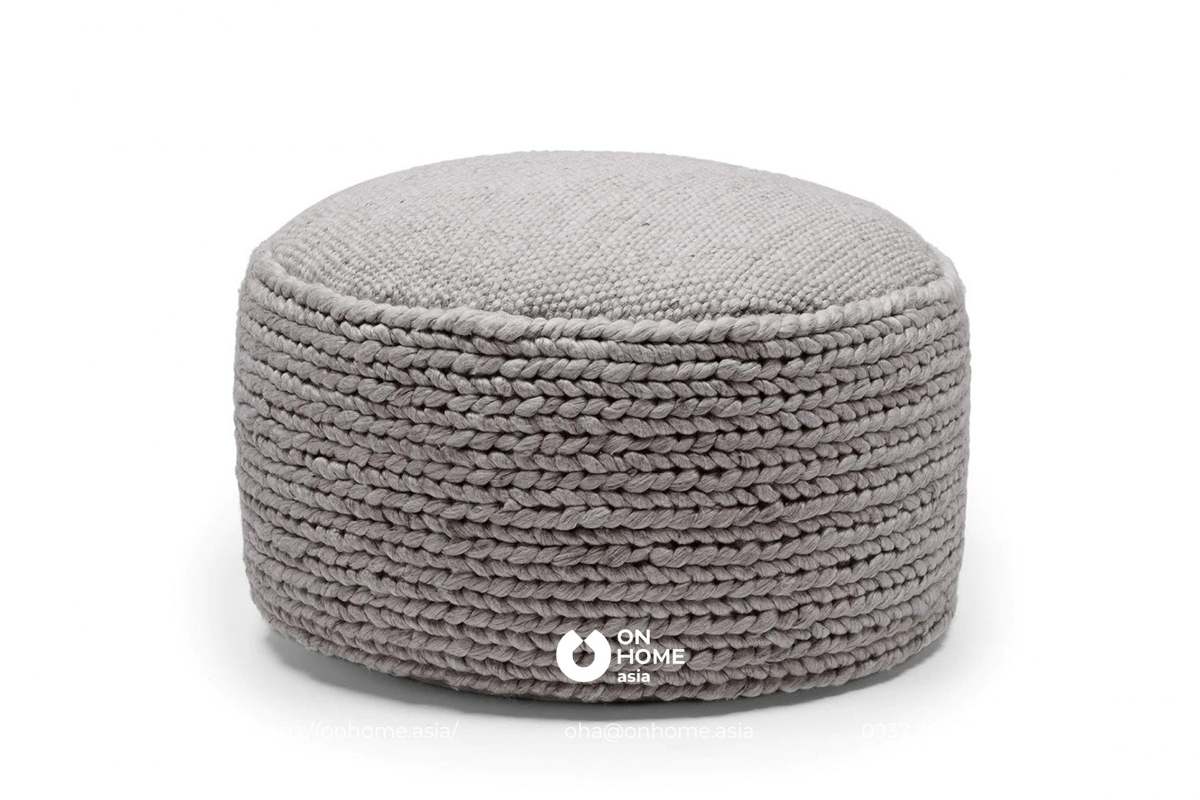 Ghế đôn tròn chất liệu len đẹp