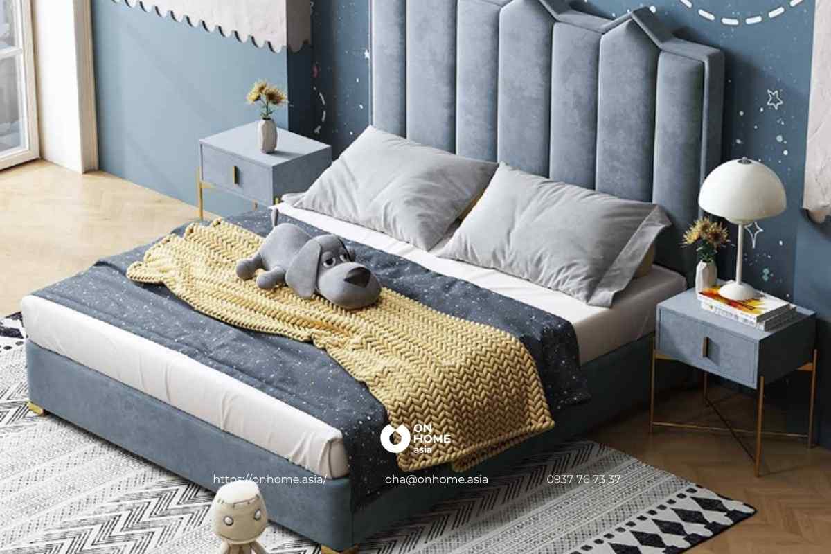 Giường nệm cao su dành cho bé trai