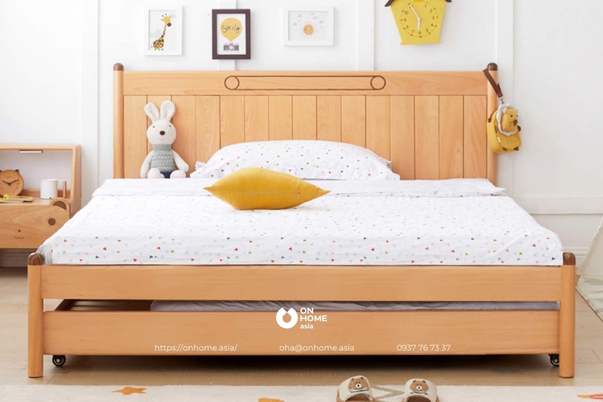 Giường ngủ gỗ cho bé trai