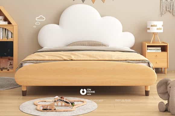 Giường ngủ cho bé trai bằng gỗ