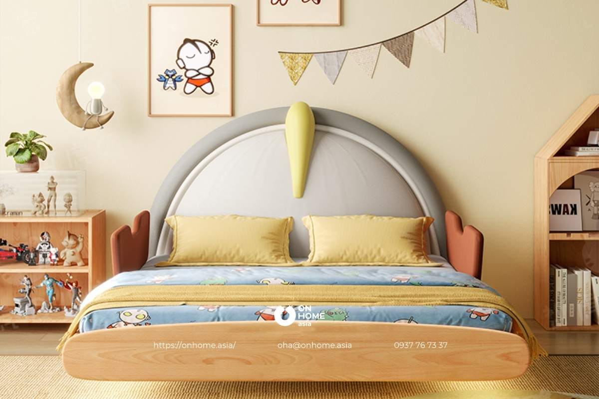 Giường ngủ gỗ cho bé trai đẹp