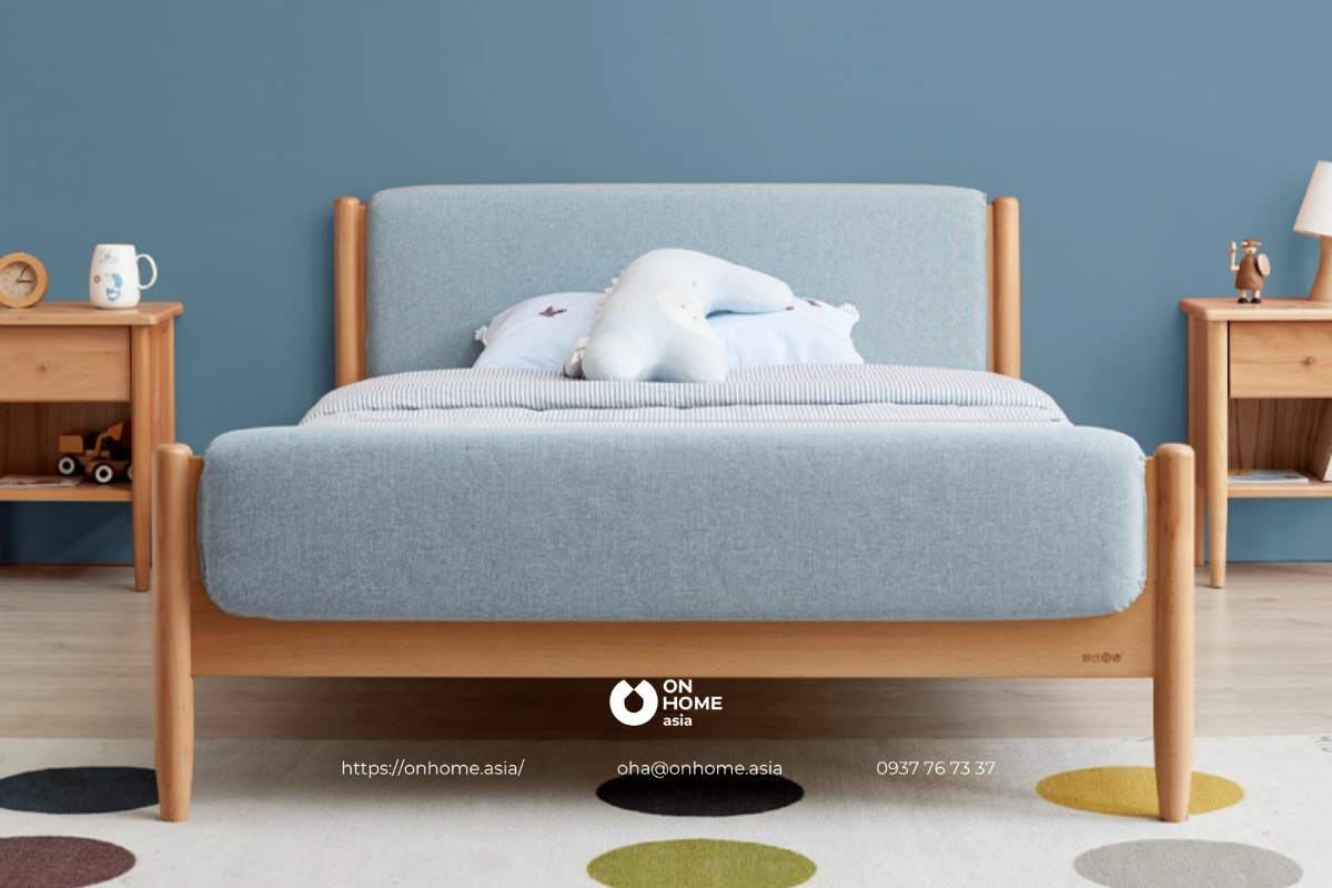 Giường ngủ cho bé trai 10 tuổi bằng gỗ đẹp