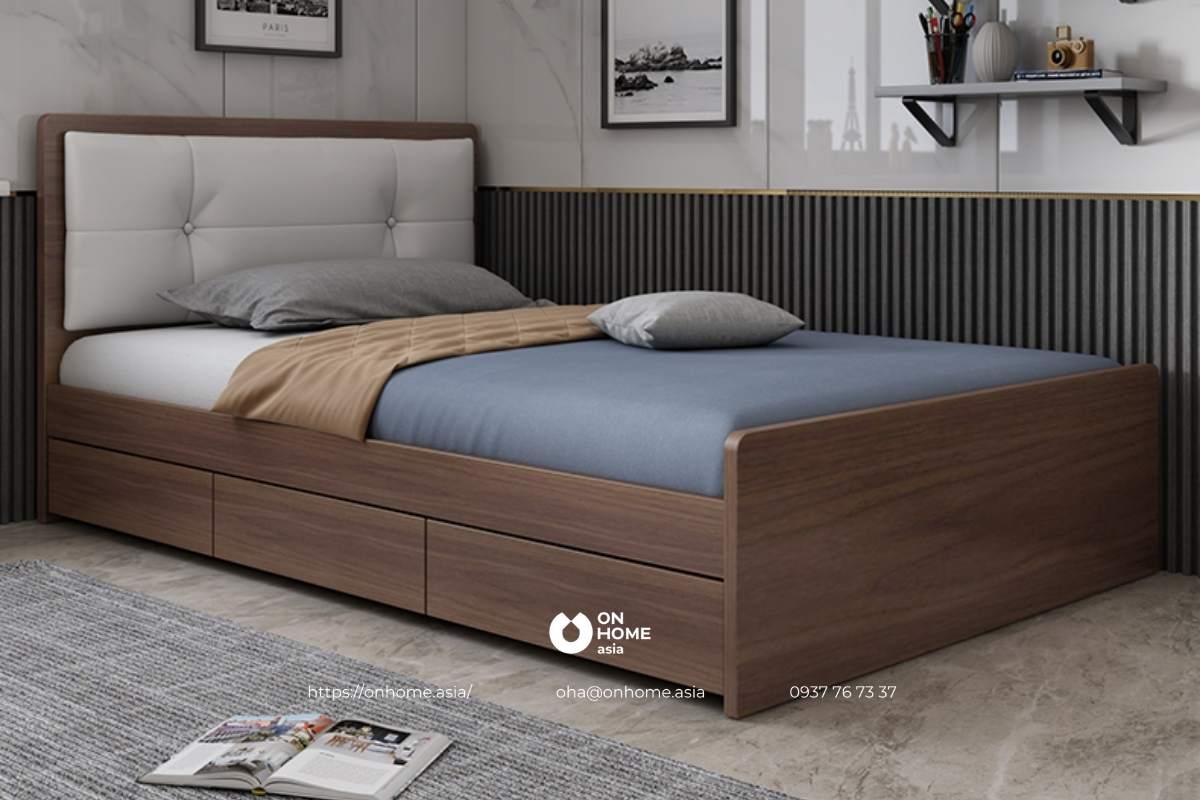 Giường gỗ cho bé trai 10 tuổi