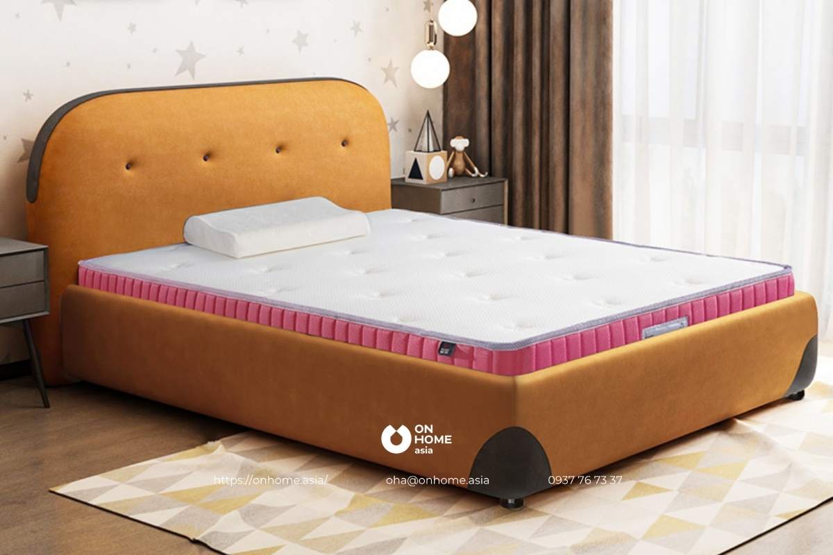 Giường cho bé trai với màu nâu ấn tượng