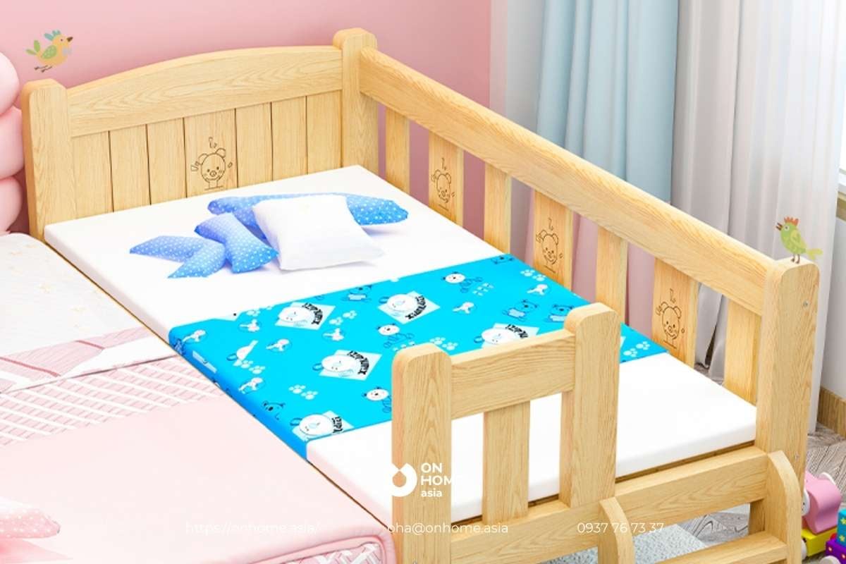 Giấc ngủ là thời gian quan trọng giúp trẻ phát triển tốt hơn. Giường ngủ trẻ em chất lượng giúp bé ngủ sâu và ngon hơn. Chất liệu an toàn, thiết kế đẹp mắt, mẹ hoàn toàn yên tâm để con yêu của mình đắm say giấc ngủ trong cung điện nhỏ của mình.