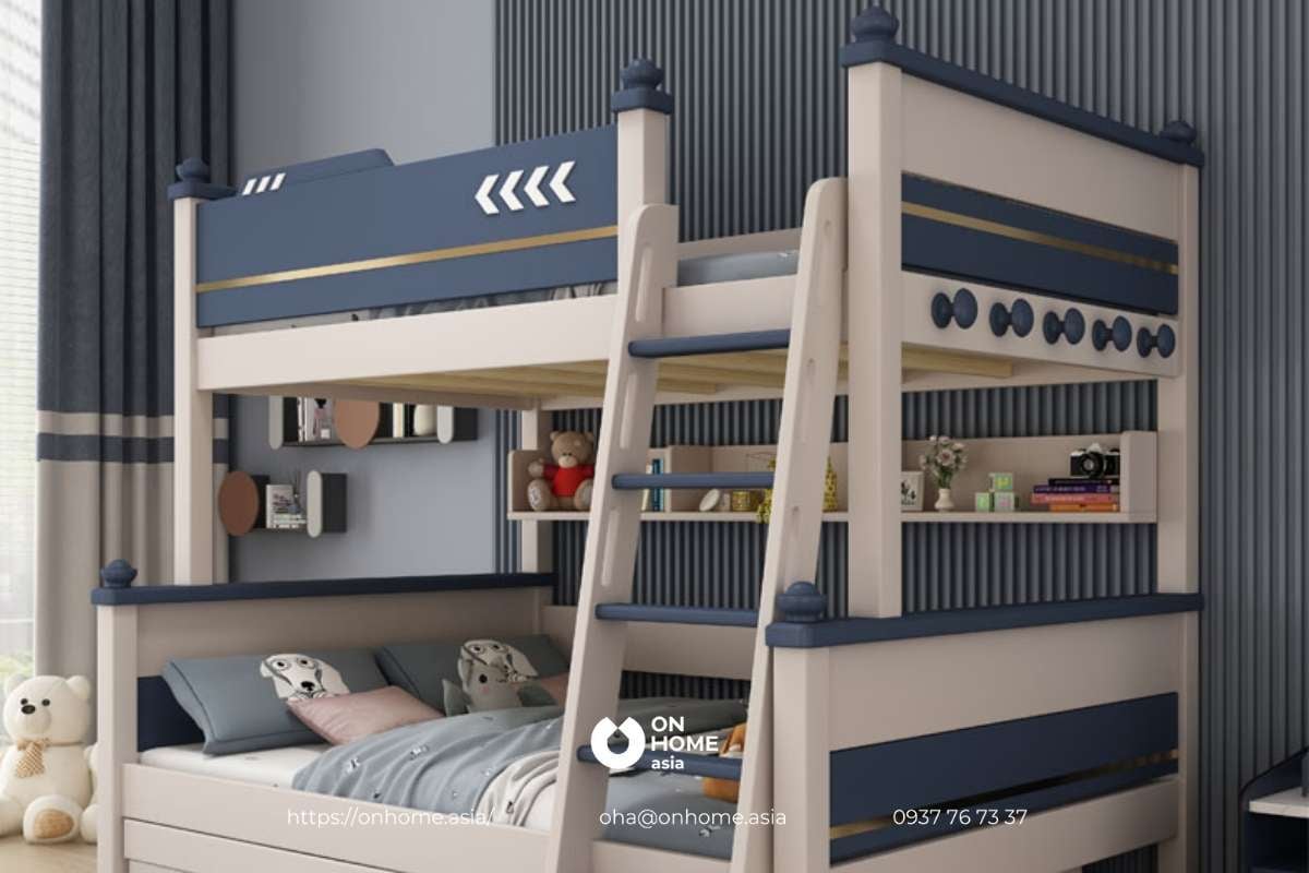 Giường ngủ cho bé nổi bật sẽ là món quà tuyệt vời cho bé trong những ngày đặc biệt. Với thiết kế độc đáo và màu sắc sinh động, giường sẽ trở thành điểm nhấn trong phòng của bé và giúp bé thể hiện cá tính của mình.