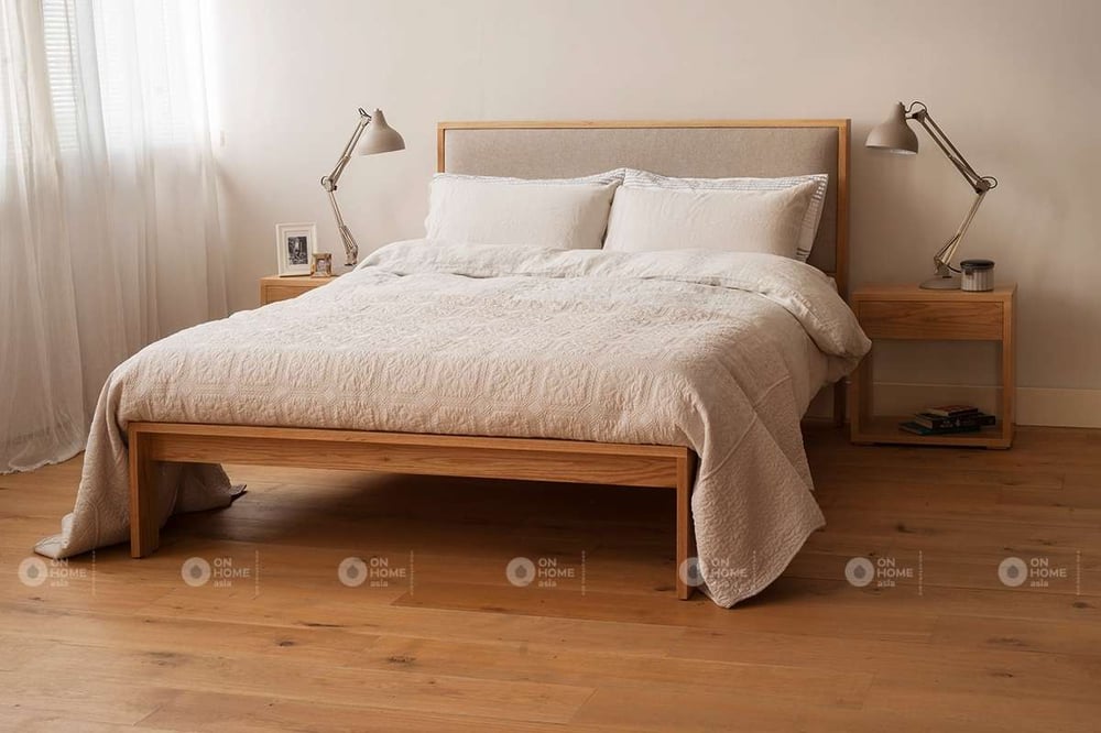 Mẫu giường ngủ bằng gỗ công nghiệp