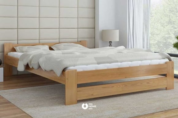 Giường ngủ 1m4 bằng gỗ hiện đại