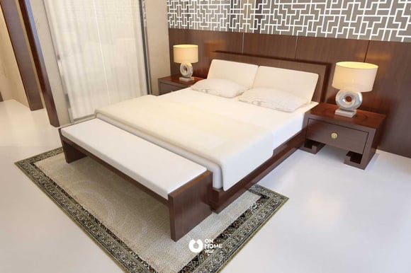 Giường ngủ 1m6 bằng gỗ tự nhiên