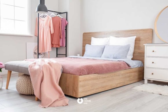 Giường ngủ 2m bằng gỗ công nghiệp
