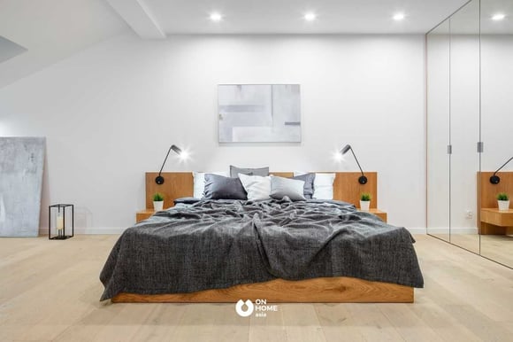 Giường ngủ 2m bằng gỗ tự nhiên