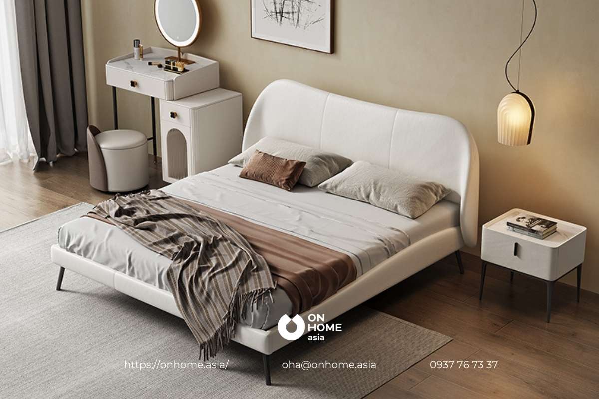 Giường ngủ bọc nệm cao cấp