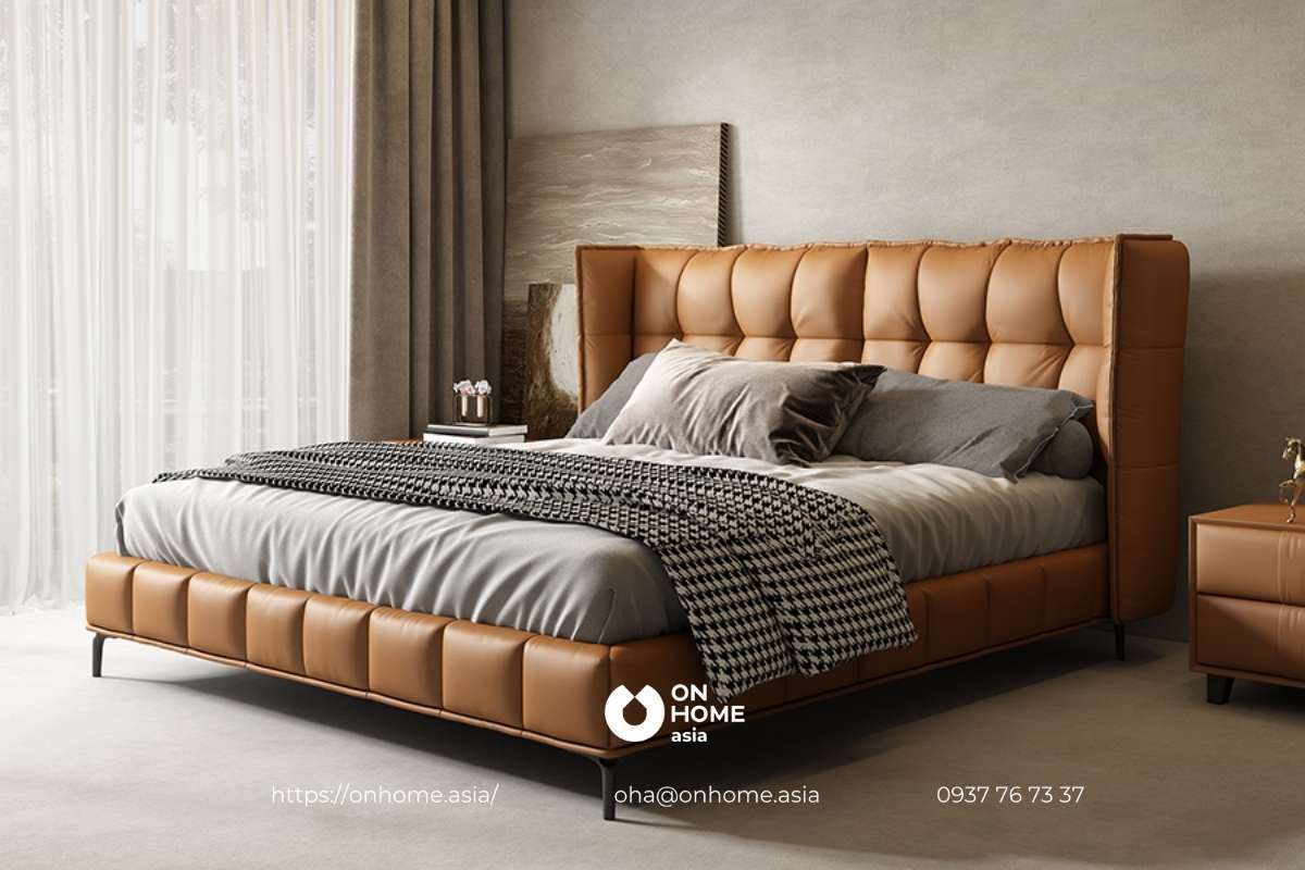Giường ngủ bọc da cao cấp