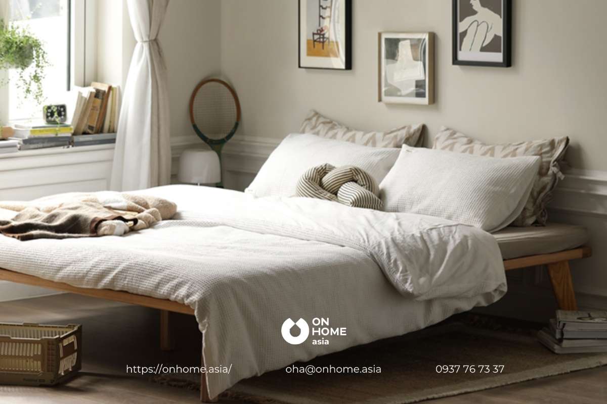 Giường ngủ gỗ đơn giản