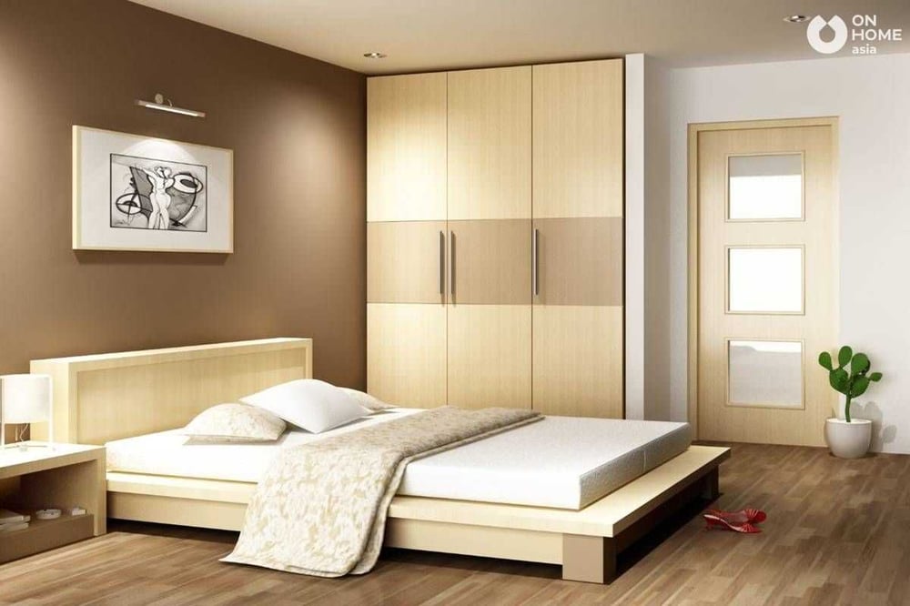 Giường ngủ được làm từ gỗ công nghiệp với màu sắc, kích thước và mẫu mã đa dạng