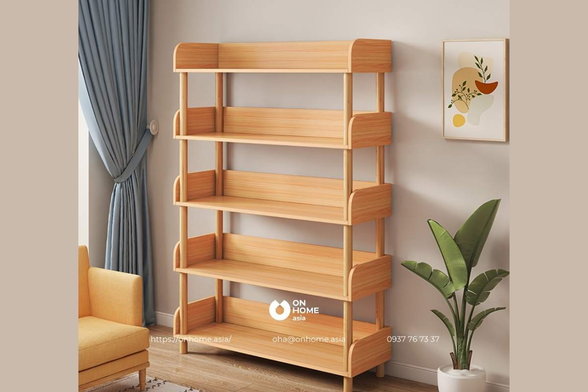 Kệ phòng khách đa năng 5 tầng đẹp