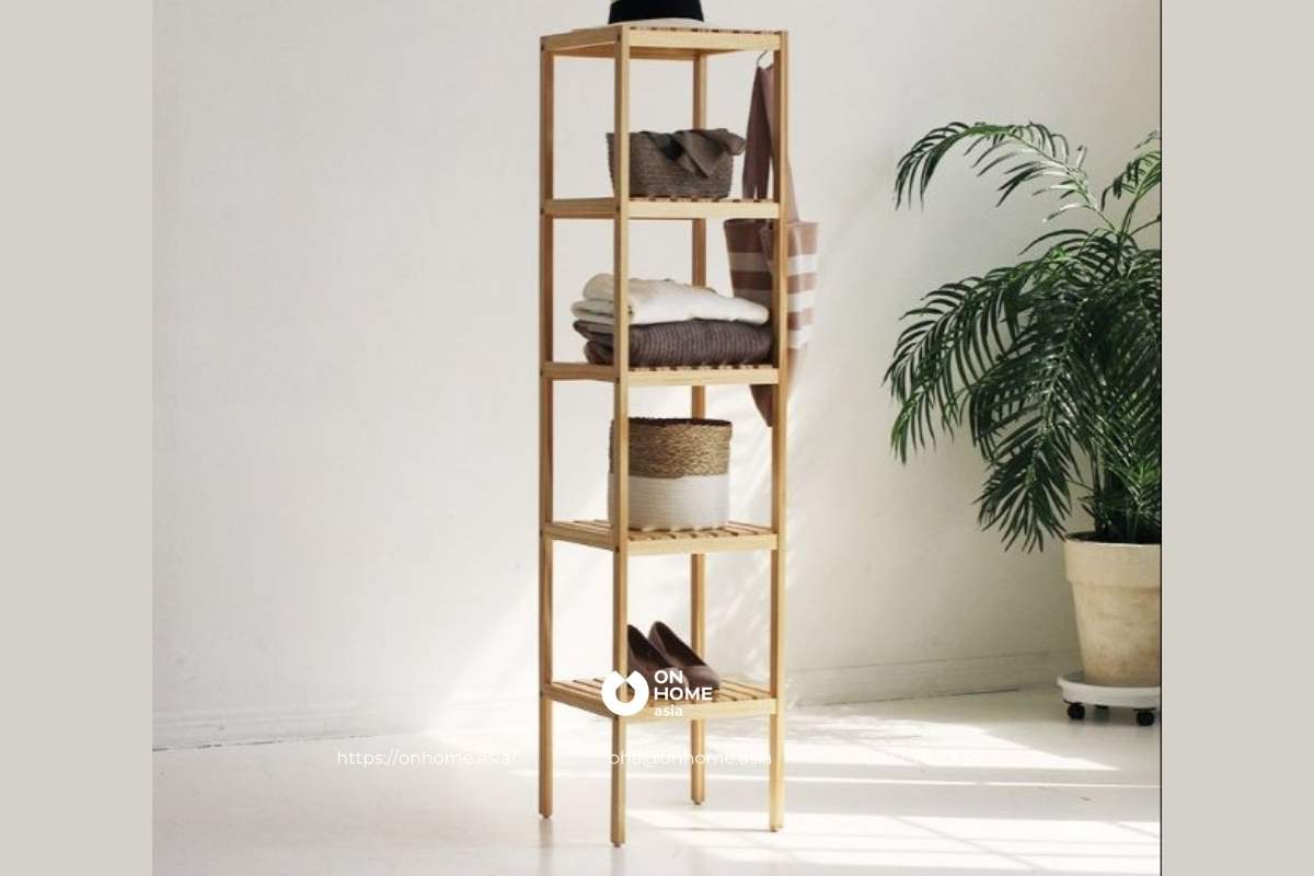 Kệ đa năng 5 tầng bằng gỗ
