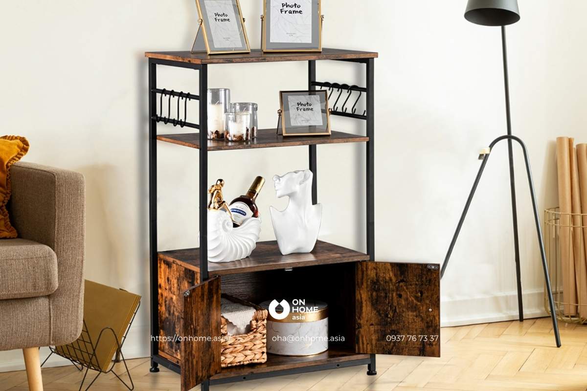 Kệ sắt đa năng phong cách công nghiệp