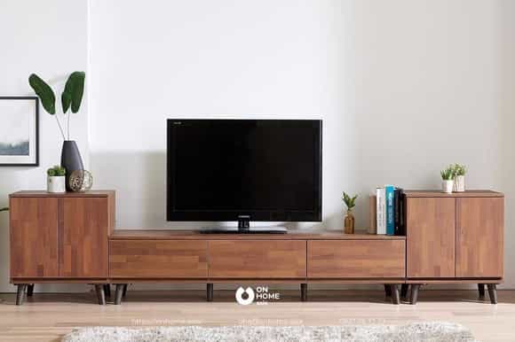 Kệ tivi bằng gỗ hiện đại