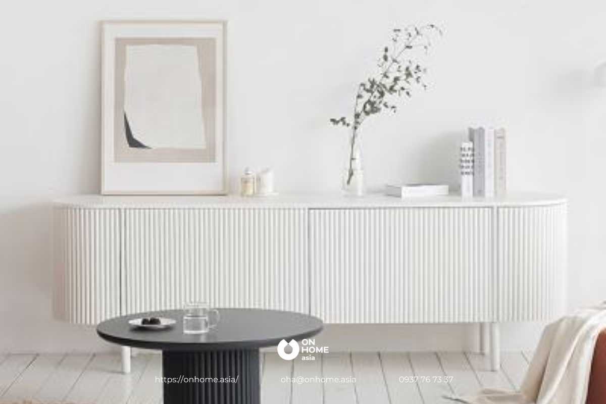 Kệ tivi màu trắng đẹp