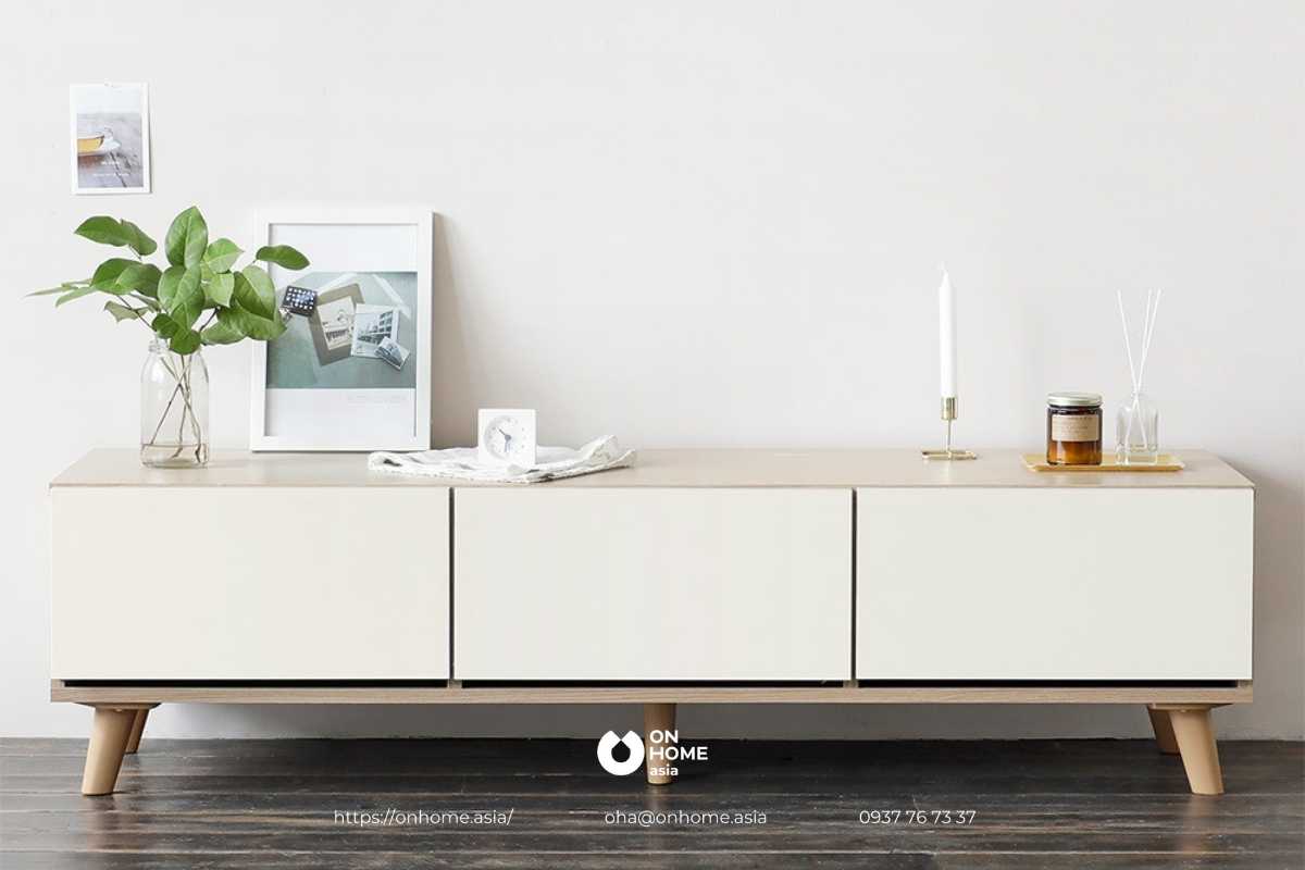 Kệ tủ tivi phong cách Bắc Âu thanh lịch