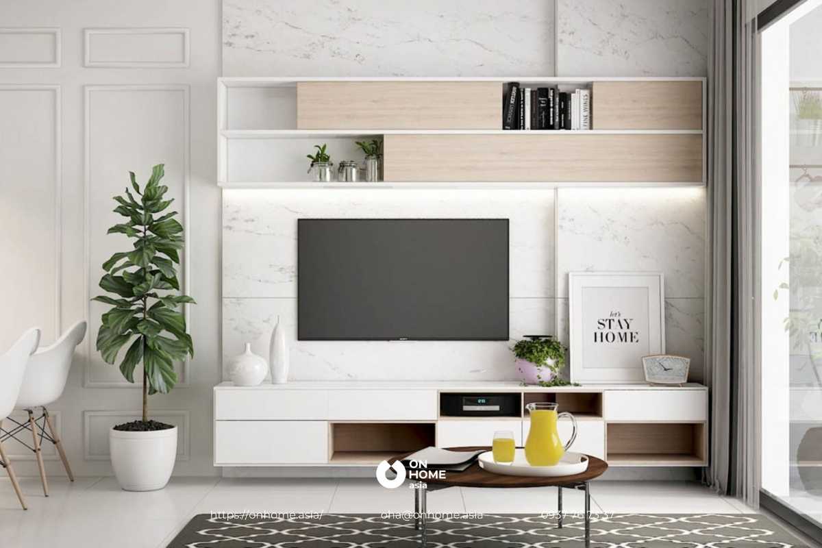 Kệ tivi treo tường hiện đại