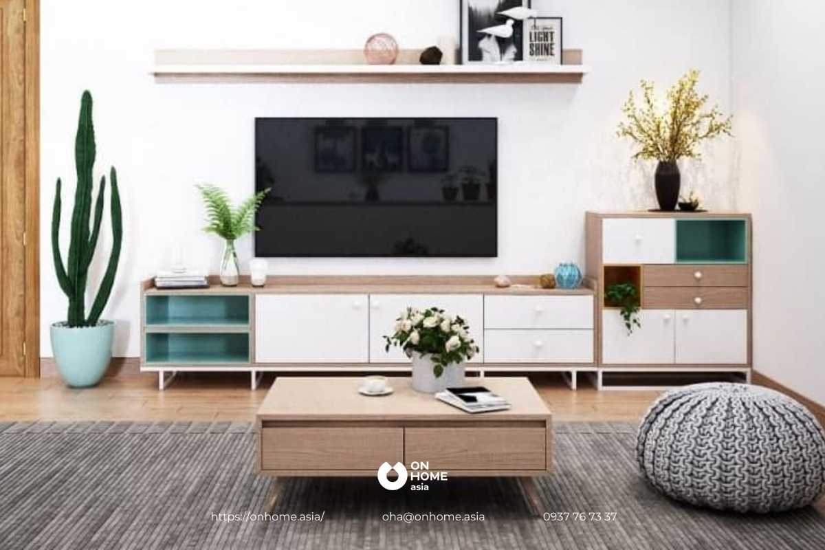 Kệ tivi thông minh phòng khách đẹp