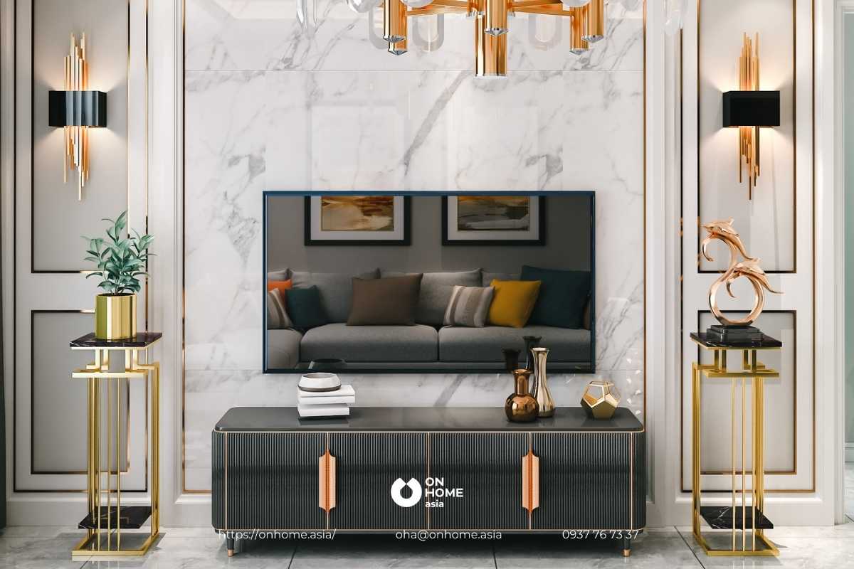 Kệ tivi đa năng trang trí phòng khách