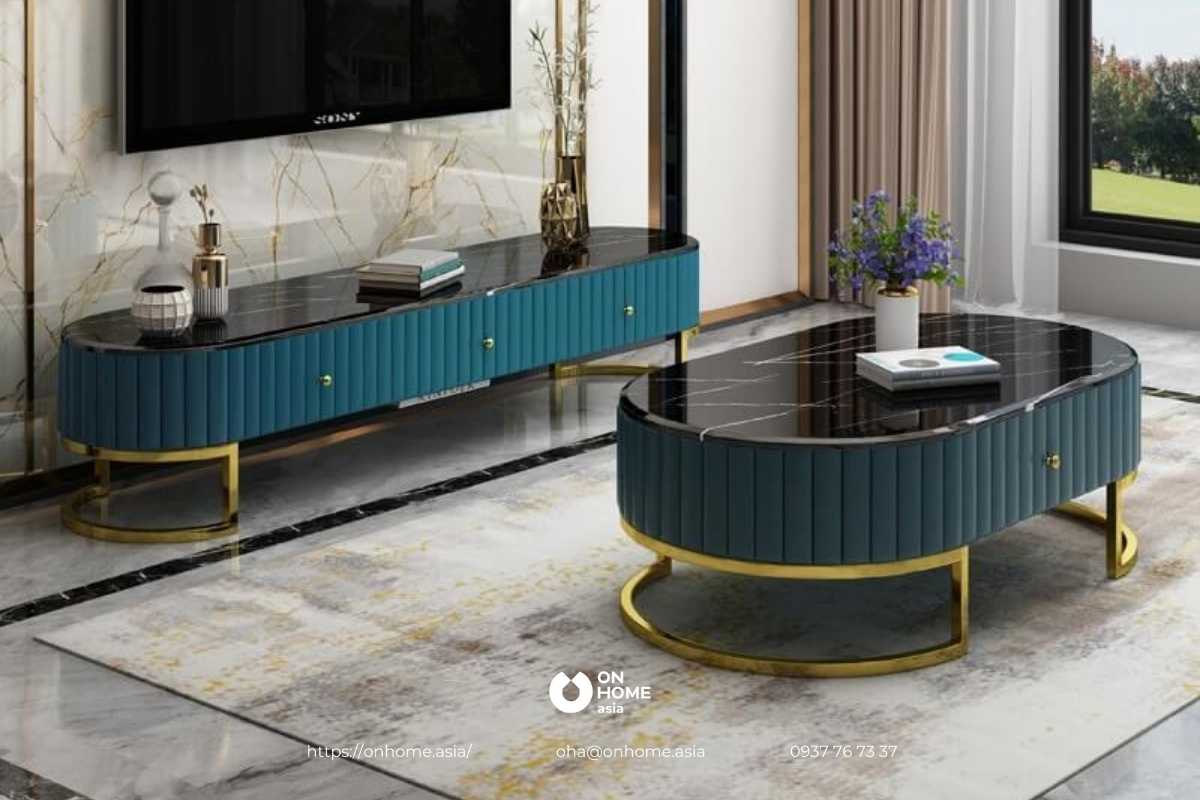 Kệ tivi phòng khách thiết kế sang trọng