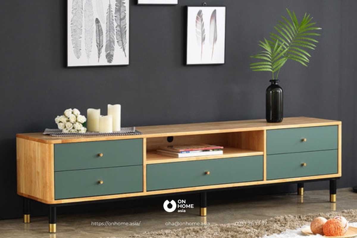 Kệ tivi phòng khách gỗ công nghiệp đẹp
