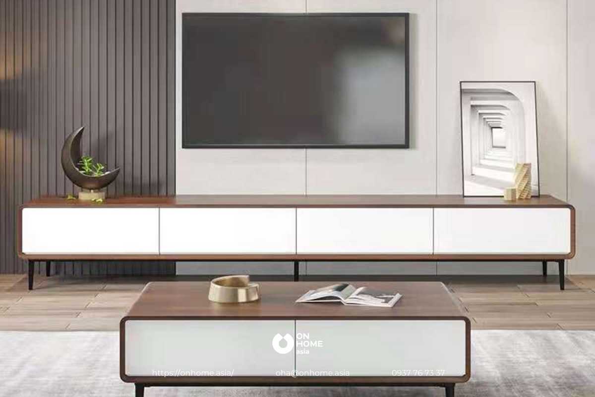 Kệ tivi gỗ công nghiệp đẹp hiện đại