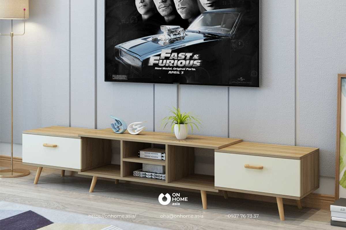Mẫu kệ tivi gỗ công nghiệp đẹp