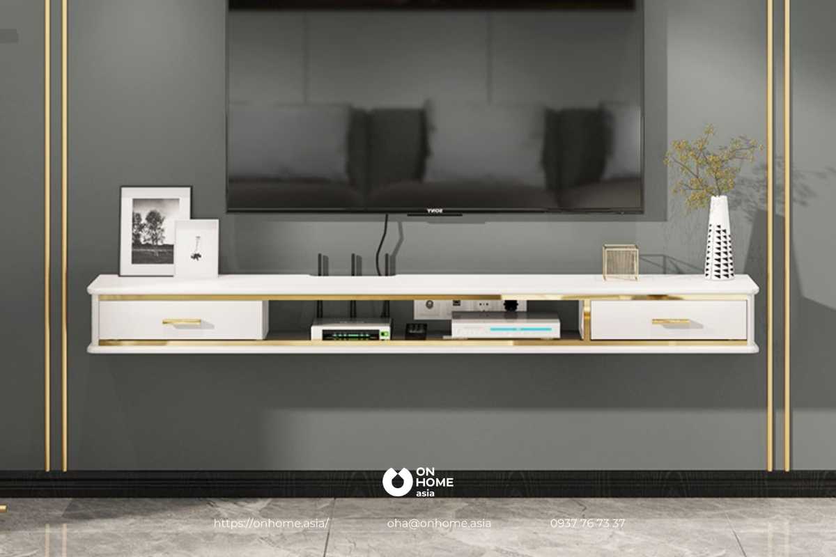 Kệ tivi gắn tường đẹp