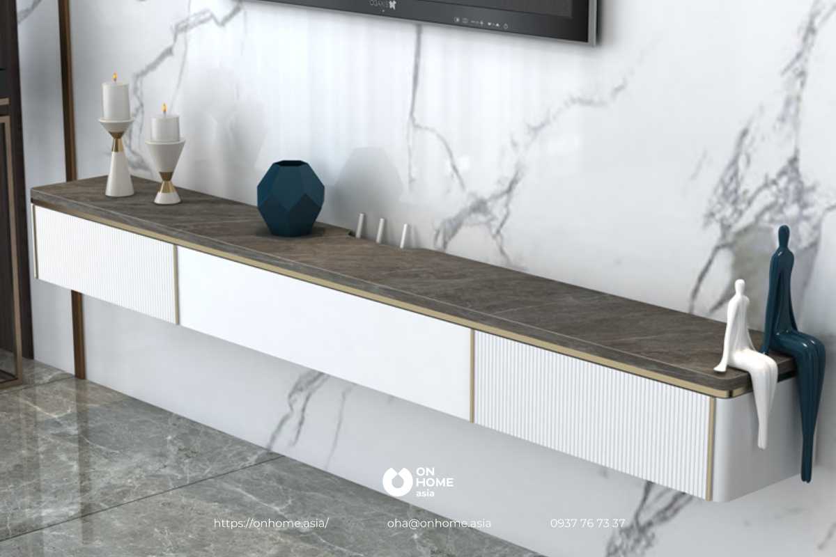 Kệ tivi treo tường gỗ công nghiệp