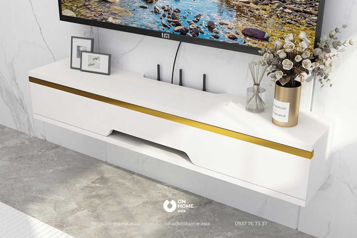 Kệ tivi treo tường nhựa hiện đại