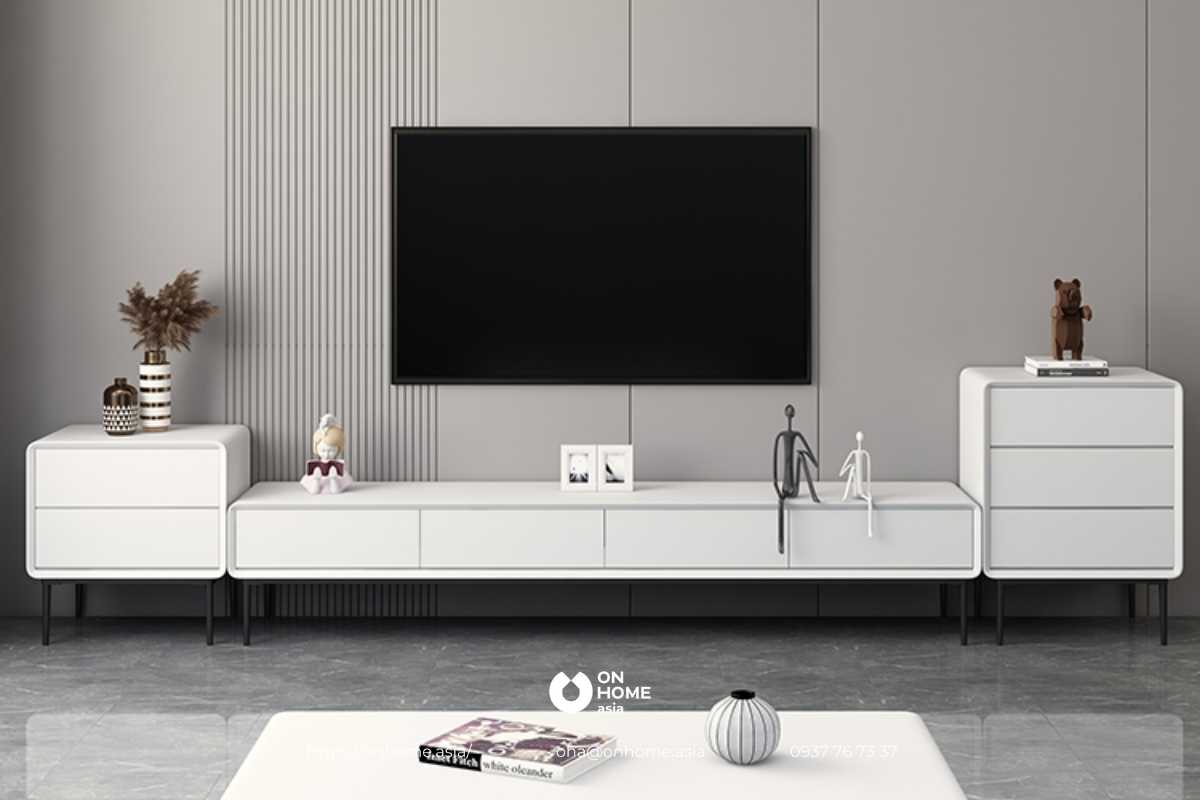 Kệ tivi treo tường nhựa đẹp, hiện đại