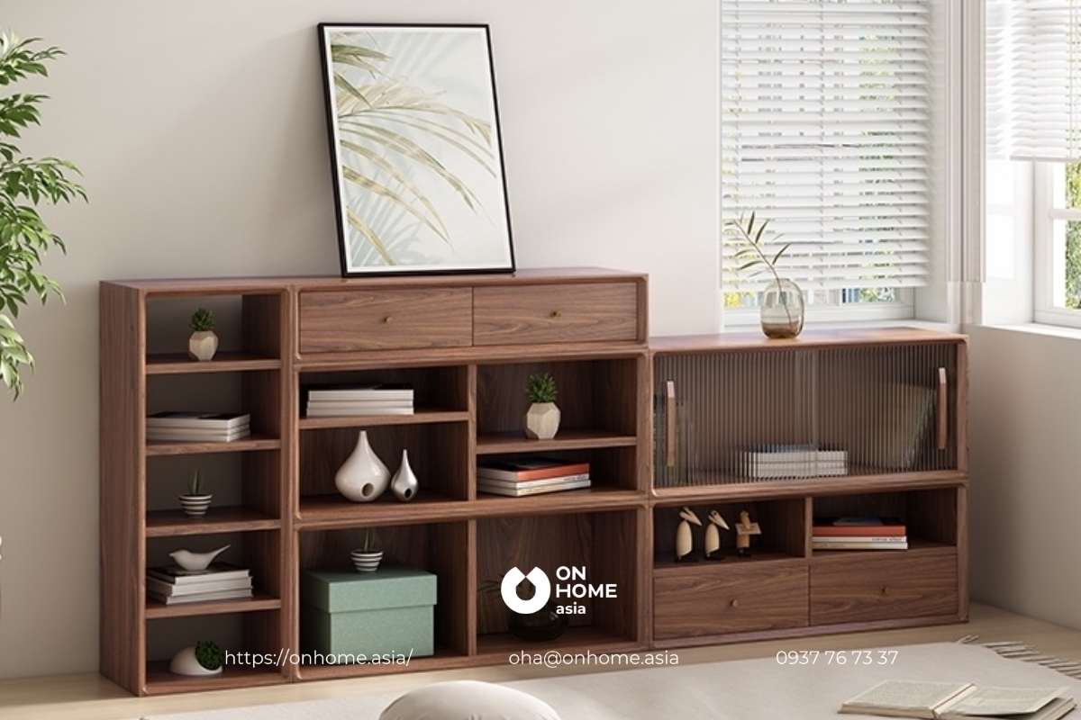 Kệ sách gỗ đẹp cao cấp