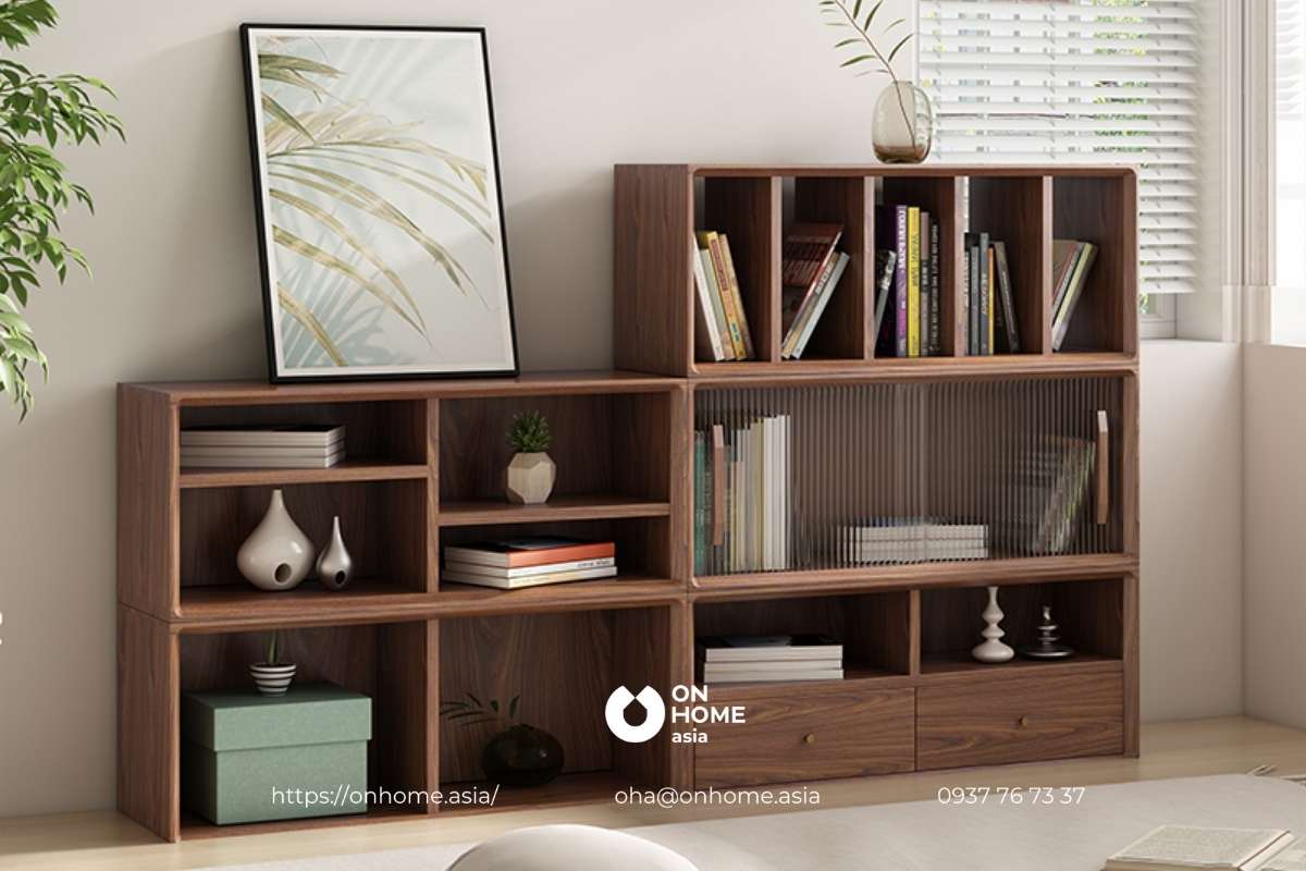 Kệ sách hiện đại, đẹp mắt