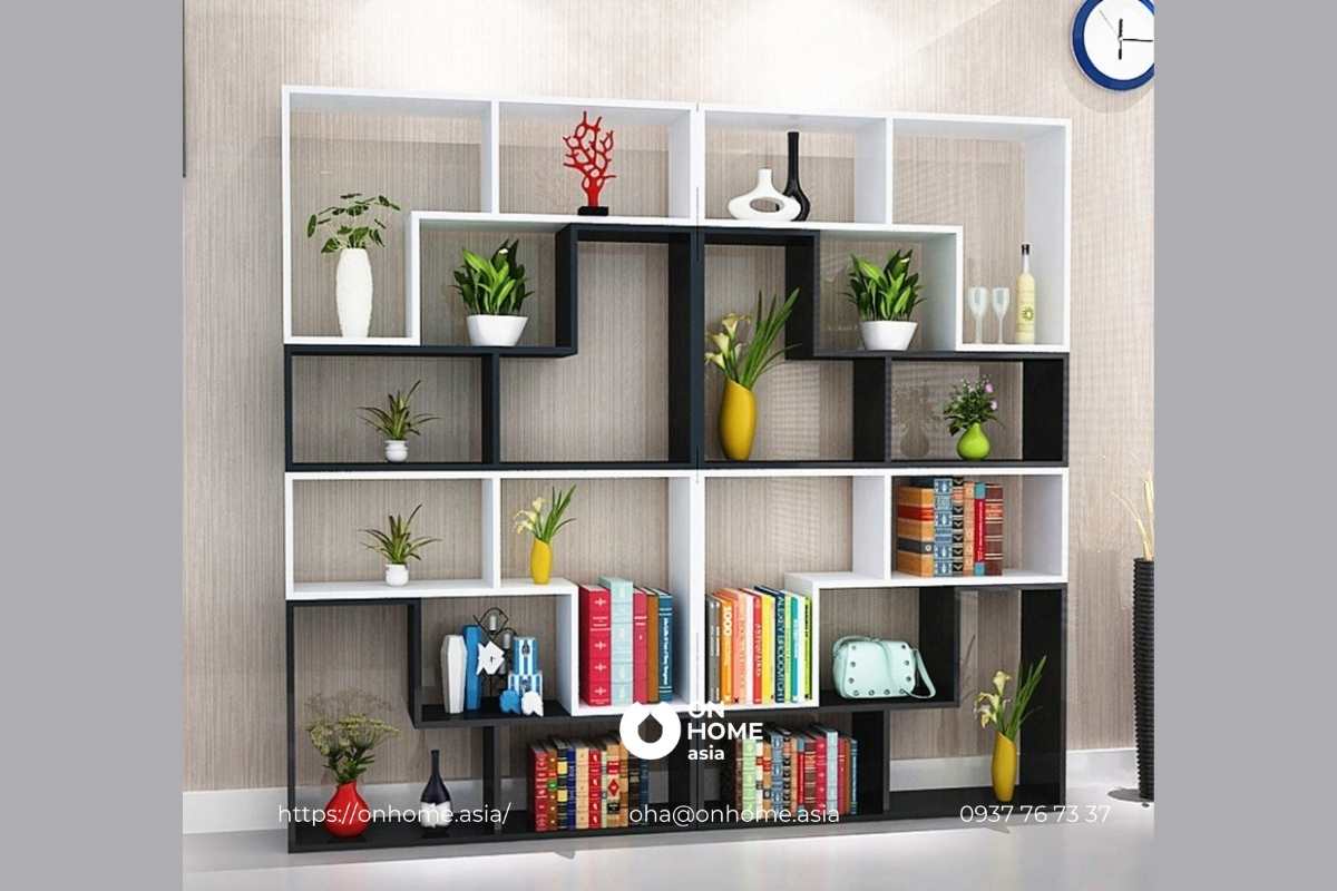 Kệ sách đứng bằng sắt đơn giản