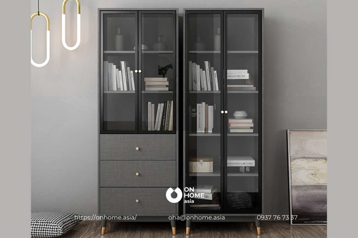 Kệ sách đẹp, hiện đại