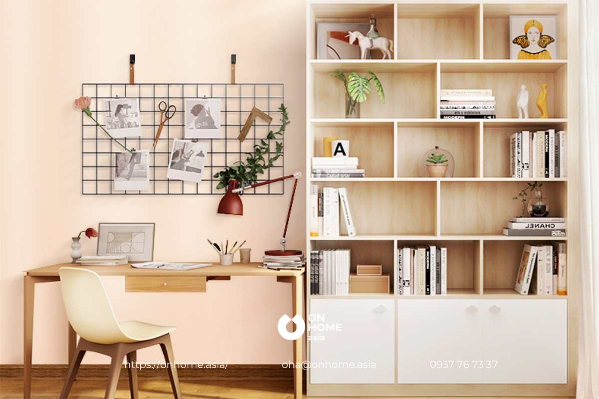 Kệ sách đơn giản mà đẹp