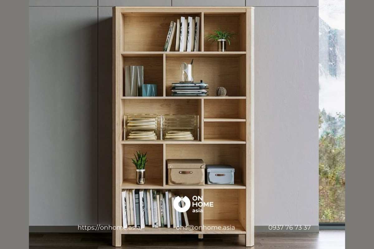 Tủ sách đứng bằng gỗ đẹp