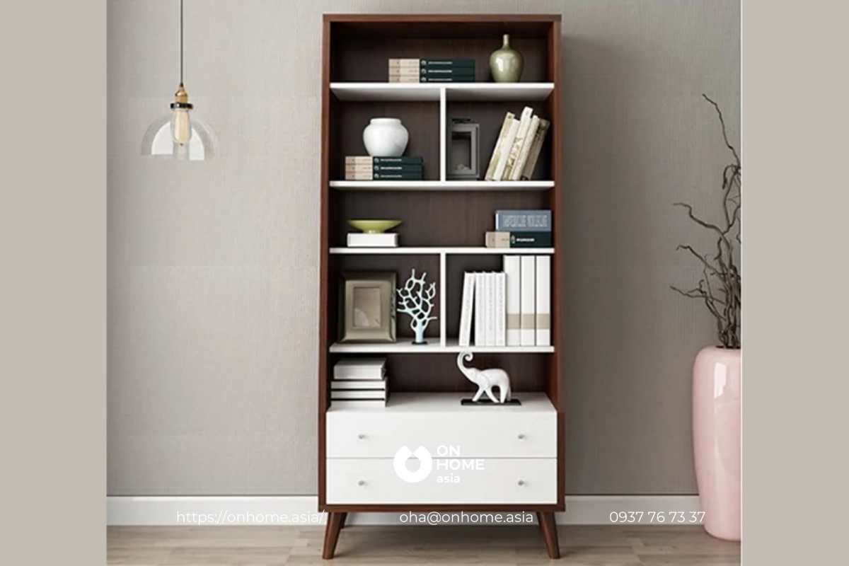 ke-sach (49)Tủ sách mini bằng gỗ công nghiệp cao cấp