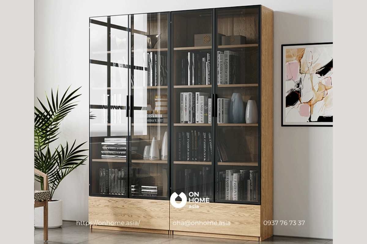 Kệ sách phong cách Metropolitan đẹp