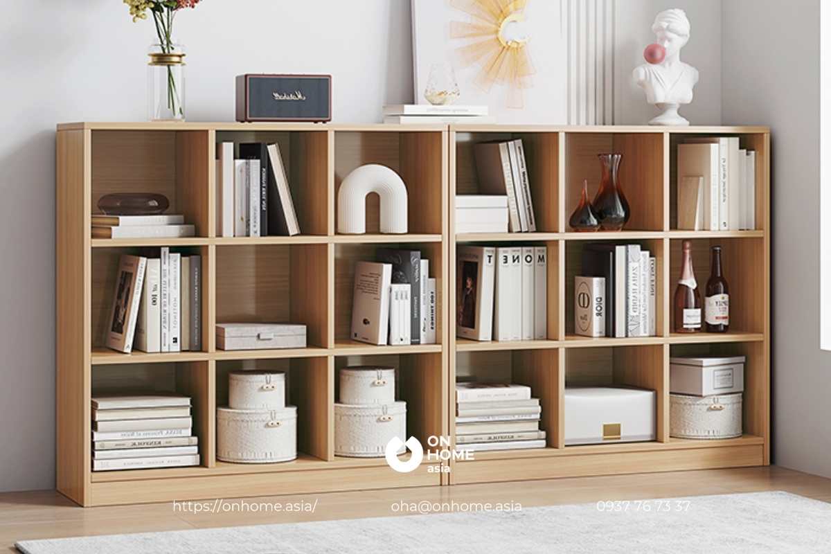 Kệ sách nhỏ 3&nbsp; tầng bằng gỗ công nghiệp cao cấp