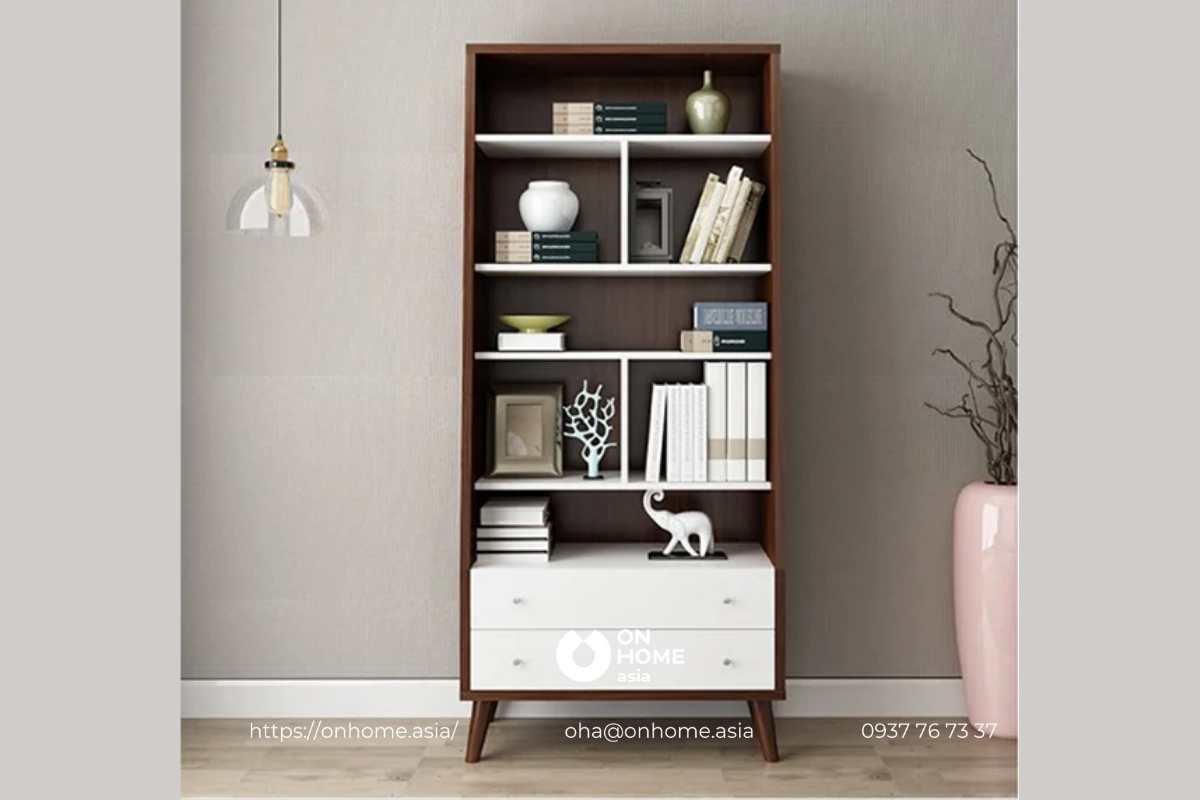 Kệ sách đứng bằng gỗ MDF