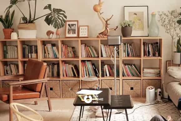 Kệ sách đẹp phong cách Scandinavian thanh lịch