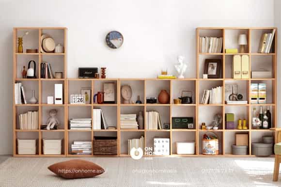 Kệ sách gỗ hiện đại, đẹp